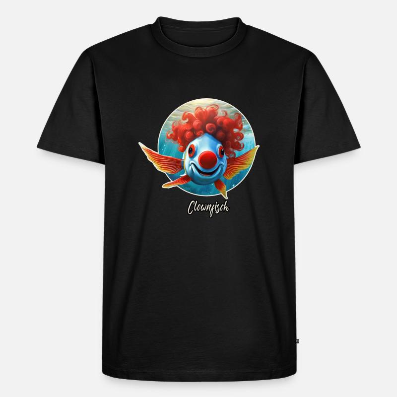 Pun ambiguous german expression - Clownfisch - Men's Premium Organic T-Shirt - black