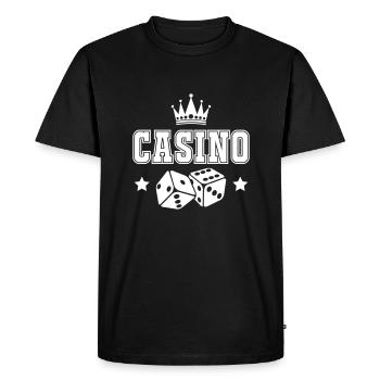 casino - T-shirt Premium bio Homme - noir - Devant - Nico (187cm)