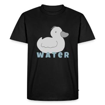eau de caneton - T-shirt Premium bio Homme - noir - Devant - Nico (187cm)