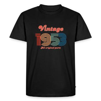 Vintage 1953 all original parts - T-shirt Premium bio Homme - noir - Devant - Nico (187cm)
