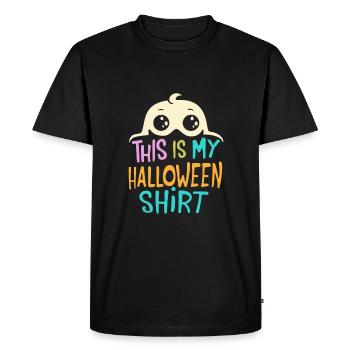 This is my Halloween shirt - Men's Premium Organic T-Shirt - black - Front - Nico (187cm)