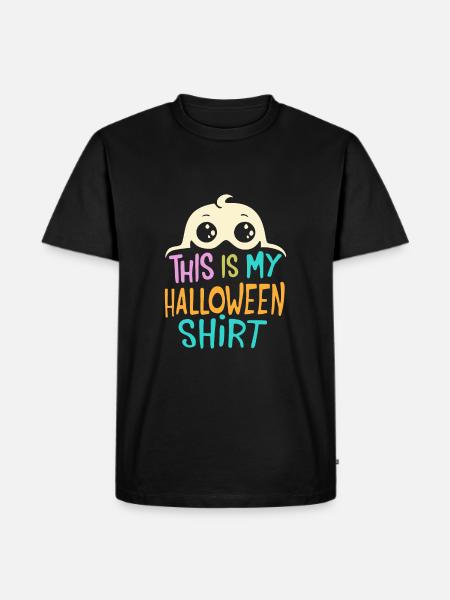 Das ist mein Halloween-Shirt - Männer Premium Bio T-Shirt - Schwarz