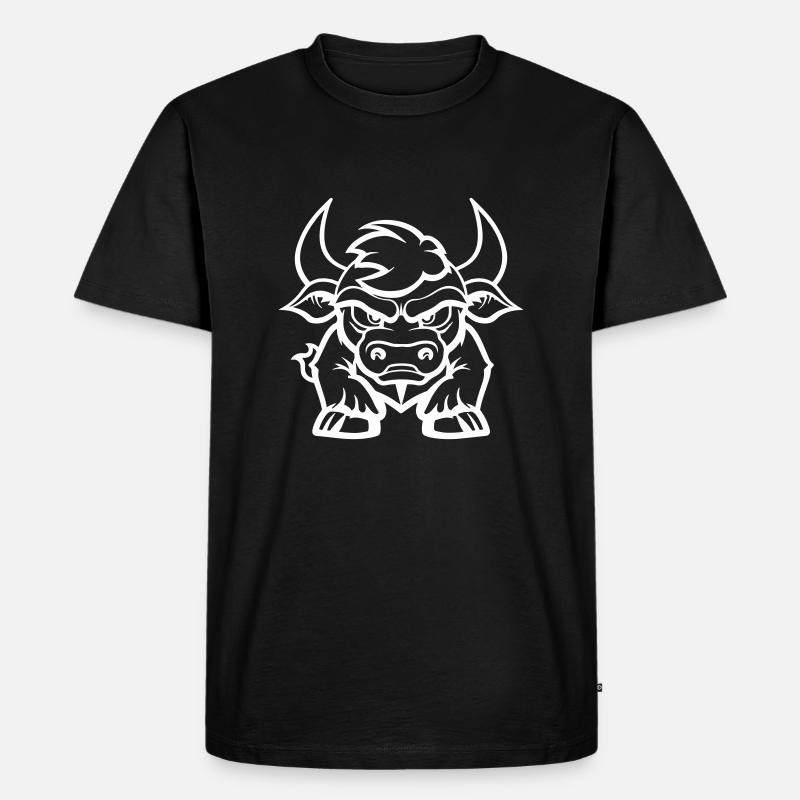bull - Men's Premium Organic T-Shirt - black
