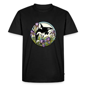 Orque - T-shirt Premium bio Homme - noir - Devant - Nico (187cm)