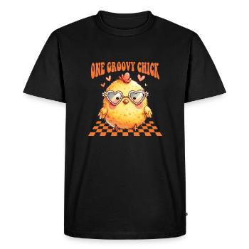 Easter Easter Bunny Easter Eve Easter Sunday Easter Egg Spring - Men's Premium Organic T-Shirt - black - Front - Nico (187cm)