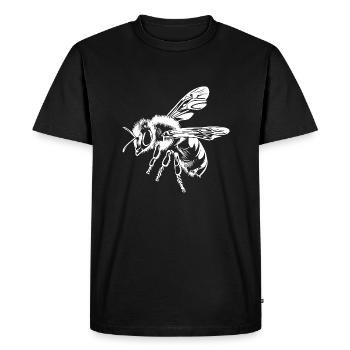 Bee Beekeeper Graphic - Men's Premium Organic T-Shirt - black - Front - Nico (187cm)
