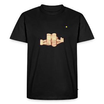 CHATEAU D'ANGERS - T-shirt Premium bio Homme - noir - Devant - Nico (187cm)
