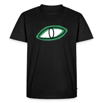 Oeil - T-shirt Premium bio Homme - noir - Devant - Nico (187cm)