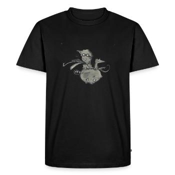 Piccolo principe - Men's Premium Organic T-Shirt - black - Front - Nico (187cm)