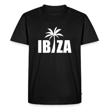 Ibiza Espagne Fête Vacances - T-shirt Premium bio Homme - noir - Devant - Nico (187cm)