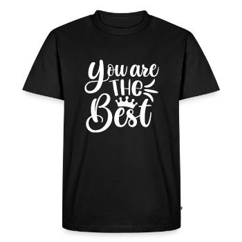 You Are The Best Valentine - Men's Premium Organic T-Shirt - black - Front - Nico (187cm)