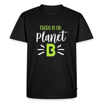 Il n’y a pas de planète B - T-shirt Premium bio Homme - noir - Devant - Nico (187cm)