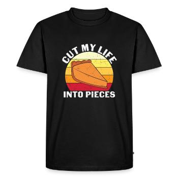 Cut My Life Into Pieces - Men's Premium Organic T-Shirt - black - Front - Nico (187cm)