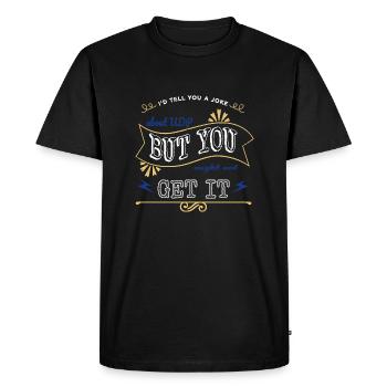 doigts géniaux cadeau d’anniversaire idée codes geek - T-shirt Premium bio Homme - noir - Devant - Nico (187cm)