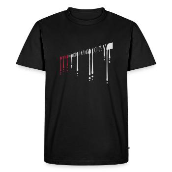ne pas se préparer aujourd’hui - T-shirt Premium bio Homme - noir - Devant - Nico (187cm)