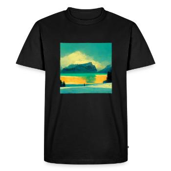 Wunderschöne Natur - Männer Premium Bio T-Shirt - Schwarz - Vorne - Nico (187cm)