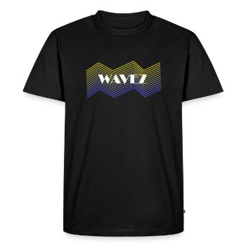 Wavez Design - T-shirt Premium bio Homme - noir - Devant - Nico (187cm)