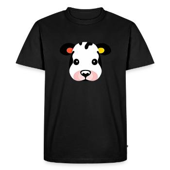 vache mignon animaux animaux de ferme drôles vaches nouveau 18 - T-shirt Premium bio Homme - noir - Devant - Nico (187cm)