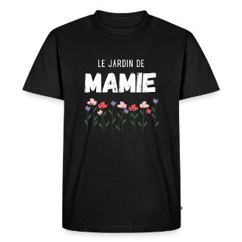 le jardin de mamie - T-shirt Premium bio Homme - noir - Devant - Nico (187cm)