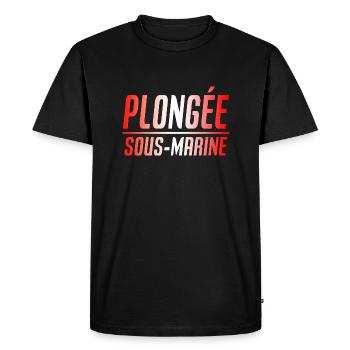 PLONGEE SOUS MARINE PLONGEUR CADEAU SPORT SUISSE - T-shirt Premium bio Homme - noir - Devant - Nico (187cm)