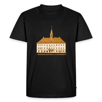 Annaberg Buchholz Town Hall Erzegebirge Saxony - Men's Premium Organic T-Shirt - black - Front - Nico (187cm)