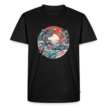 Folklore chinois - T-shirt Premium bio Homme - noir - Devant - Nico (187cm)