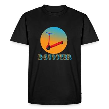 E-Scooter Roller Scooter - T-shirt Premium bio Homme - noir - Devant - Nico (187cm)