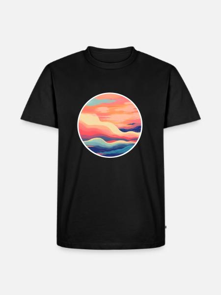 Between sea and sky - Men's Premium Organic T-Shirt - black