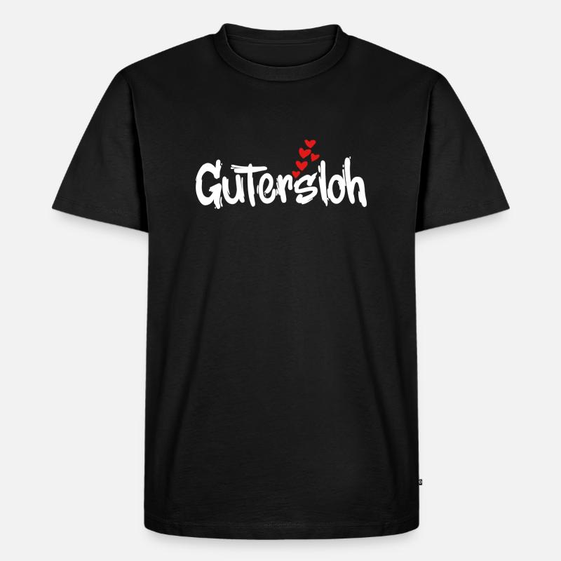 Gütersloh - Männer Premium Bio T-Shirt - Schwarz