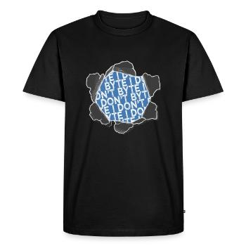 Geek drôle disant Great Dane Bloodhound Cadeau - T-shirt Premium bio Homme - noir - Devant - Nico (187cm)