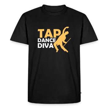 Tap Dance Diva Tap Dancing Tap Dancer - Men's Premium Organic T-Shirt - black - Front - Nico (187cm)