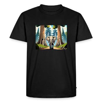 Quel genre d’arbres sont ces comptines allemandes - T-shirt Premium bio Homme - noir - Devant - Nico (187cm)