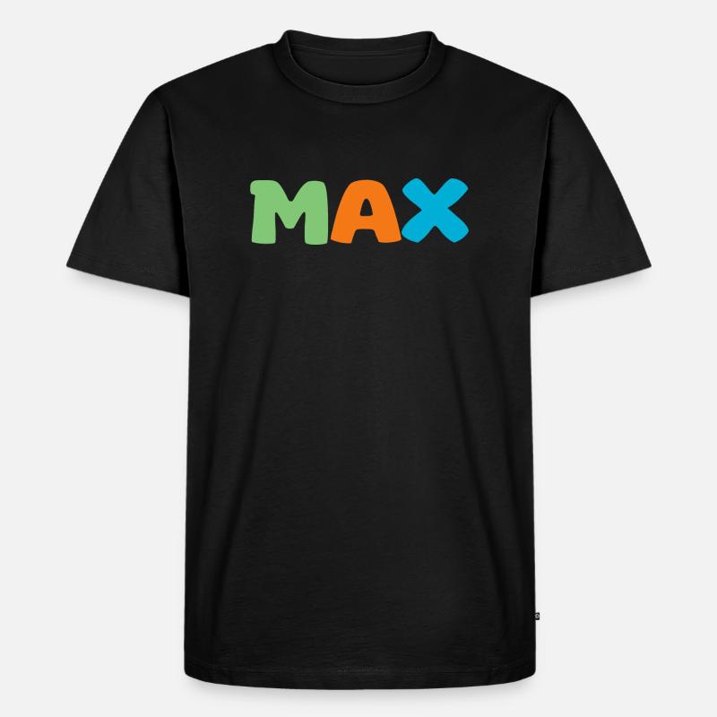 Name - Max - Men's Premium Organic T-Shirt - black