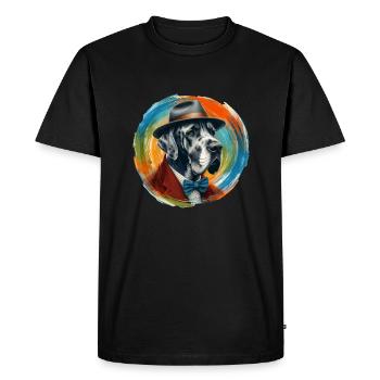 Art du Dogue Allemand - T-shirt Premium bio Homme - noir - Devant - Nico (187cm)