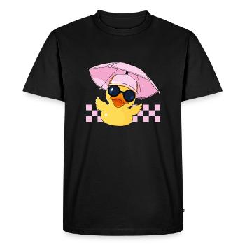 Rubber Duck Summer Rubber Duck Rubber Duck - Men's Premium Organic T-Shirt - black - Front - Nico (187cm)