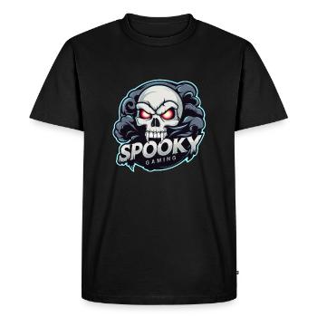 spooky gaming - crane squelette jeu video - T-shirt Premium bio Homme - noir - Devant - Nico (187cm)
