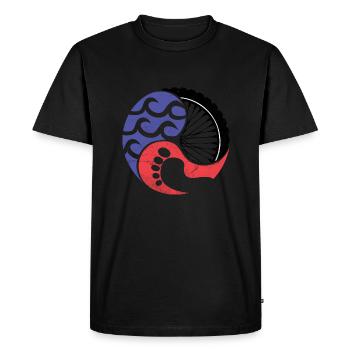 3athlon Swim Bike Run - Premium Design - Men's Premium Organic T-Shirt - black - Front - Nico (187cm)