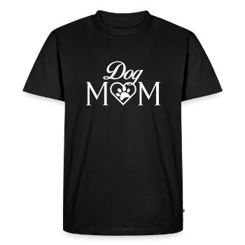 Dog Mom Dogs Mom Heart - Men's Premium Organic T-Shirt - black - Front - Nico (187cm)