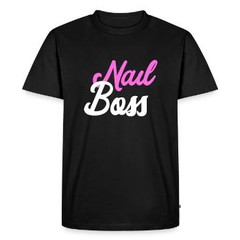 Nail Boss - Nail Design - Men's Premium Organic T-Shirt - black - Front - Nico (187cm)