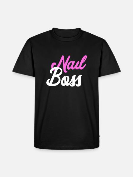 Nail Boss - Nail Design - Men's Premium Organic T-Shirt - black