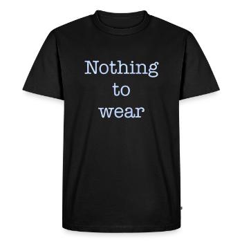 nothing to wear - T-shirt Premium bio Homme - noir - Devant - Nico (187cm)
