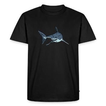 Requin Requin Requin - T-shirt Premium bio Homme - noir - Devant - Nico (187cm)