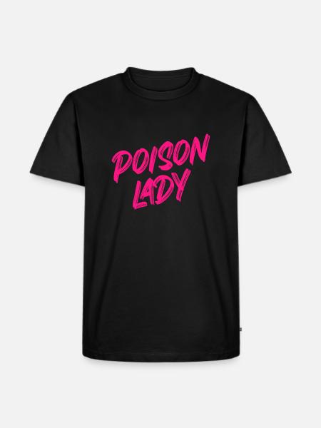 Poison Lady (pink) - Men's Premium Organic T-Shirt - black