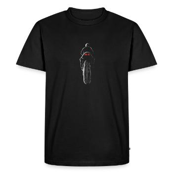 Motocyclistes en marche - T-shirt Premium bio Homme - noir - Devant - Nico (187cm)