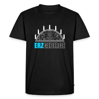 Schwibbogen Erzgebirge - T-shirt Premium bio Homme - noir - Devant - Nico (187cm)