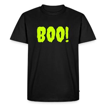 Boo - Men's Premium Organic T-Shirt - black - Front - Nico (187cm)