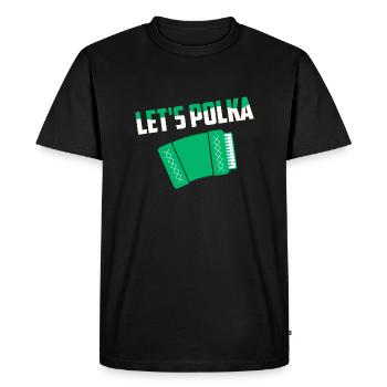 Let's Polka Accordion Pride - Men's Premium Organic T-Shirt - black - Front - Nico (187cm)