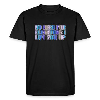 dictons blancs frein à disque churrascada idée cadeau - T-shirt Premium bio Homme - noir - Devant - Nico (187cm)