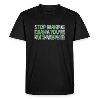 fan de livres scolaires lecteurs fréquents connaisseur de livres - T-shirt Premium bio Homme - noir - Devant - Nico (187cm)