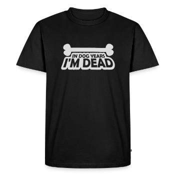 dans les années de chien Mort - T-shirt Premium bio Homme - noir - Devant - Nico (187cm)